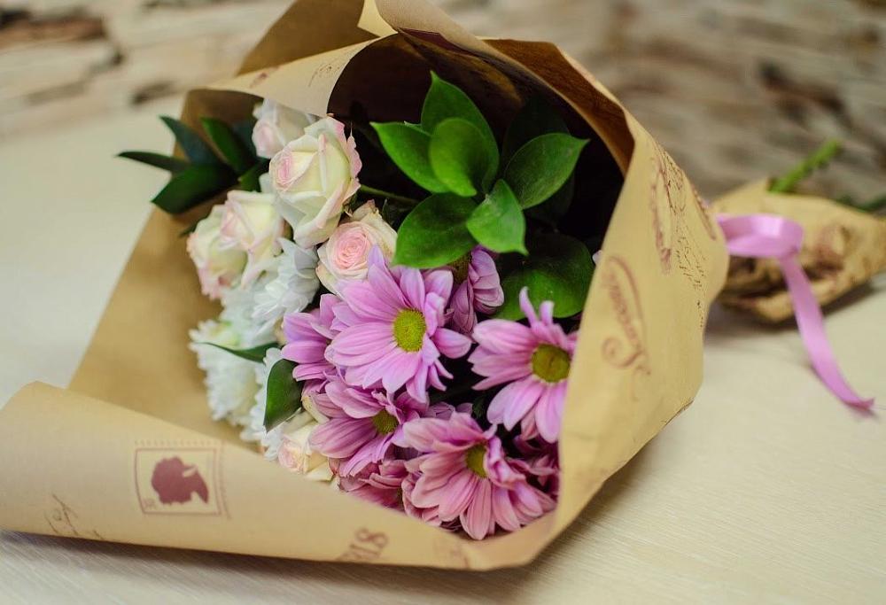 Букет цветов из: Розы и Хризантемы в Колычево Можайского района