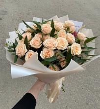 Букет Кремовые розы Латте в Колычево Можайского района
