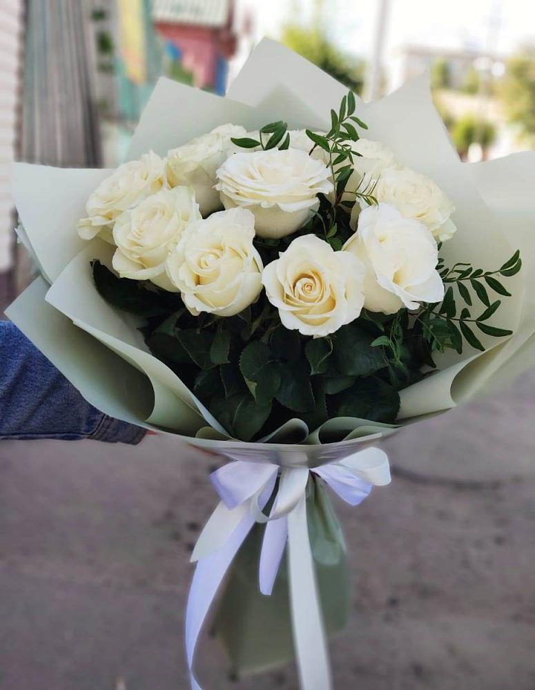 Букет Белые розы Проуд в Колычево Можайского района