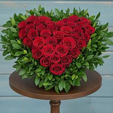 Цветочная композиция из Розы в виде сердца в Колычево Можайского района