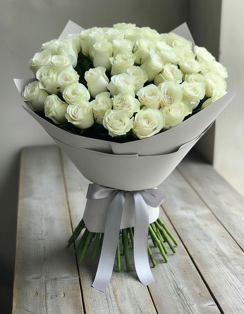 Букет 35 Белых роз в Колычево Можайского района