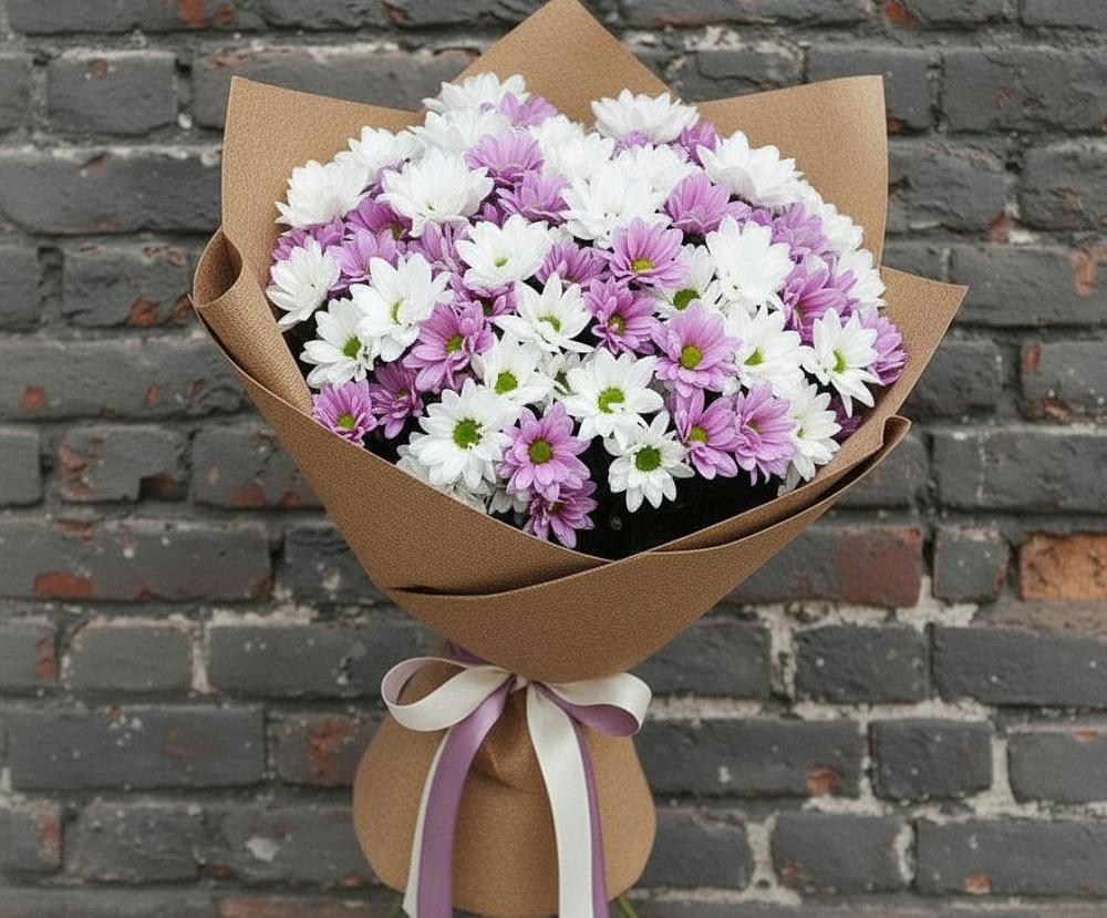 Букет цветов из: Хризантемы в Колычево Можайского района