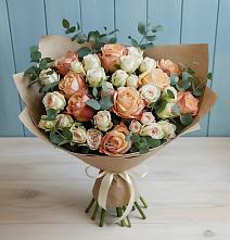Букет цветов из:  Альстромерии и Розы в Колычево Можайского района